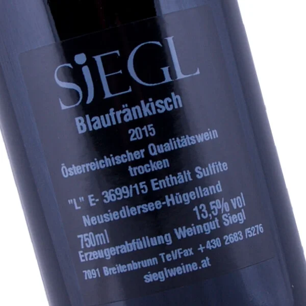 Blaufränkisch 2015 (Weingut Siegl)