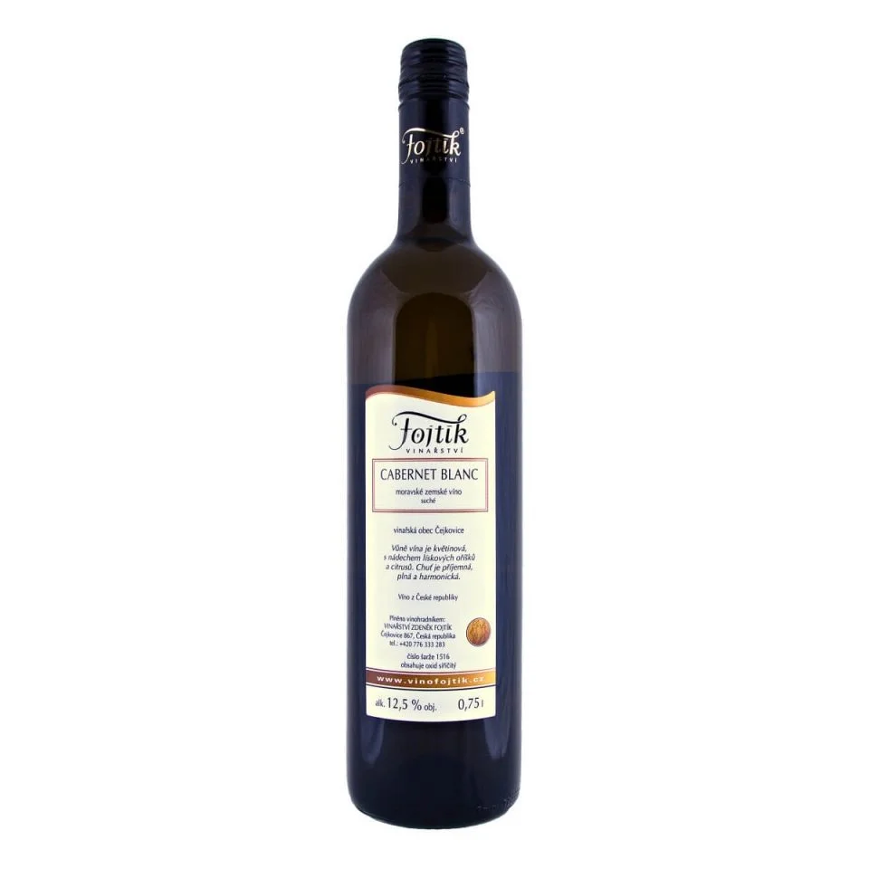 Cabernet Blanc moravské zemské suché 2016 (Vinařství Fojtík)