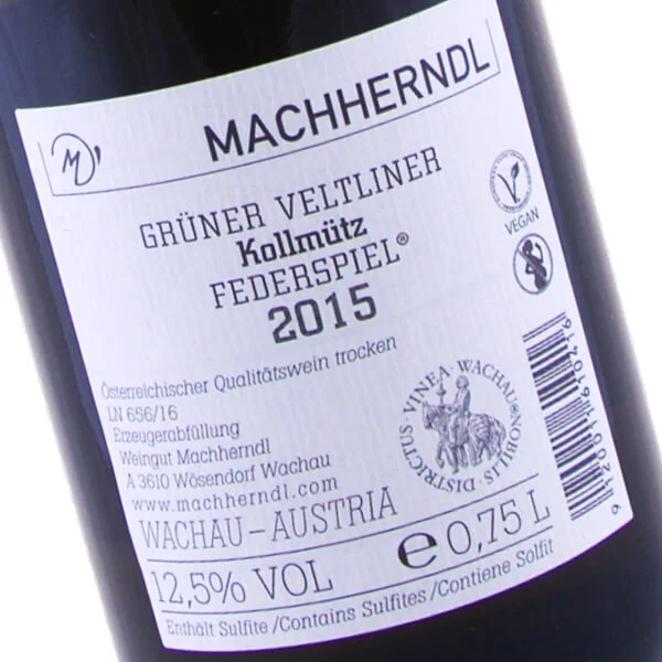 Grüner Veltliner Federspiel Kollmütz 2015 (Weingut Machherndl)