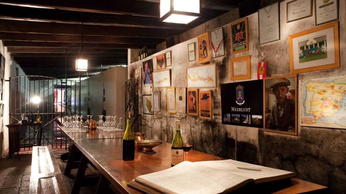 Degustační místnost vinařství Meerlust